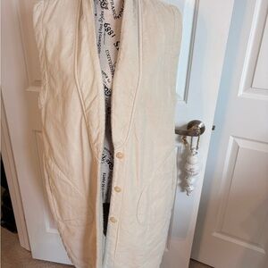 Prairie Underground Cream Vest Long NWOT